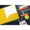 Gold Seal 2 Pkt Plastic Extra Heavyweight Folders Portfolio, High Sheen Reflective Finish, Yellow, 12PK 86320